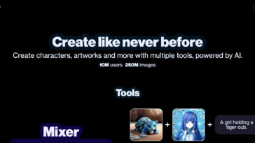 Artbreeder AI image generation tool.