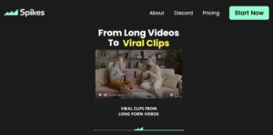 Spikes Studio AI to trim, edit videos.