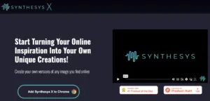 Synthesys X image generation AI tool.