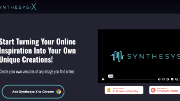 Synthesys X image generation AI tool.