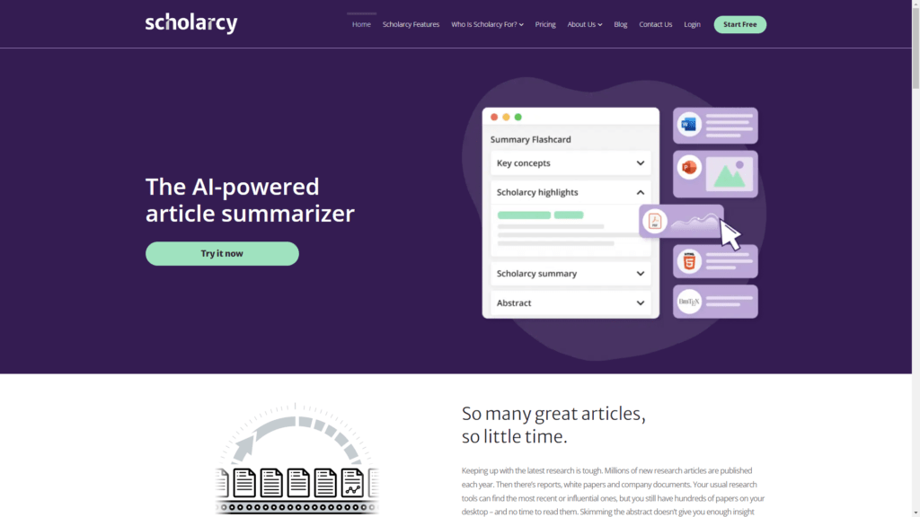 Top AI Tools for Research: Scholarcy