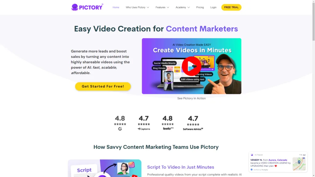 Top AI Tools for Productivity: Pictory AI
