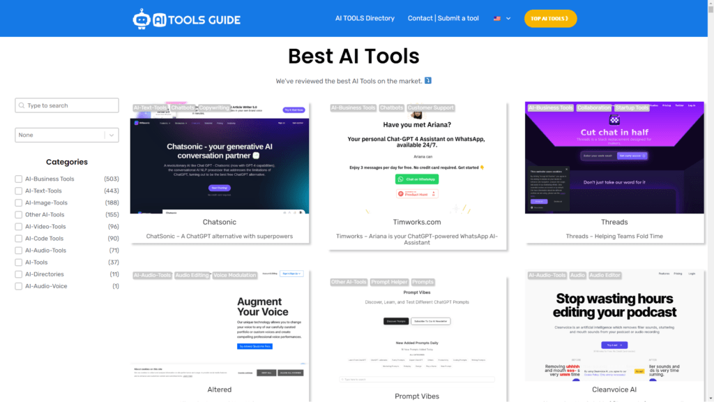 AI Tools Directory: AI Tools Guide.
