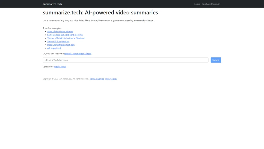 AI Tool for Teachers: Summarize.tech