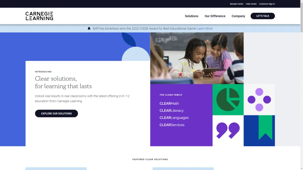 AI Tool for Teachers: Carnegie Learning