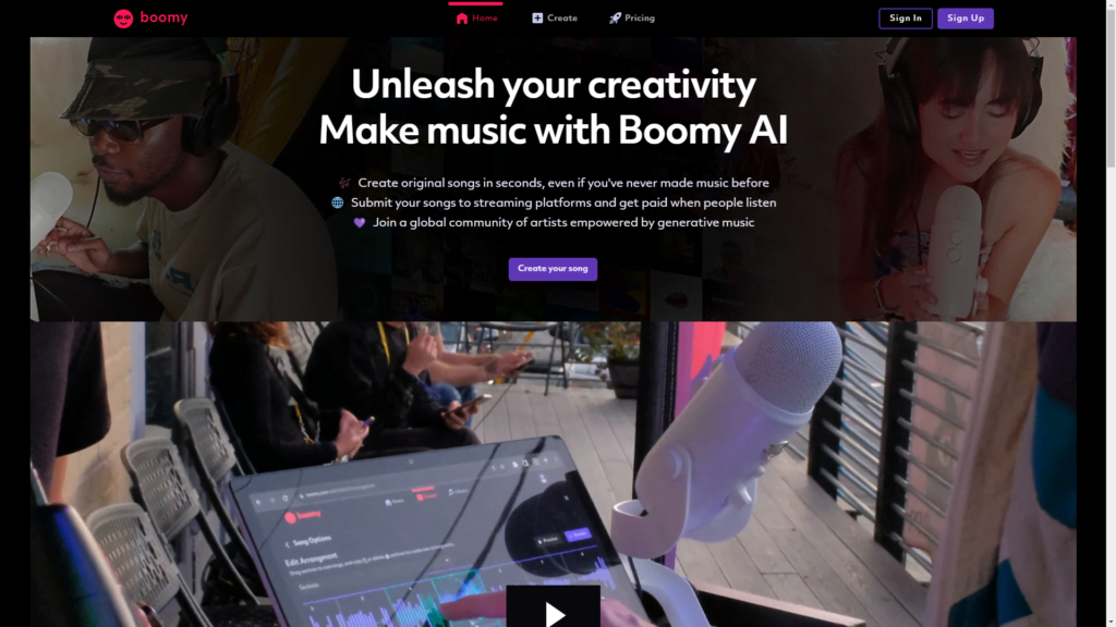 Top AI Tools for Creativity: Boomy