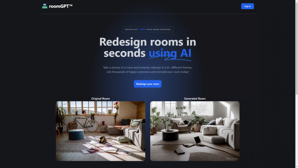 Top AI Tools for Creativity: RoomGPT