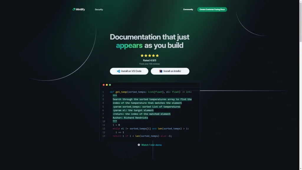 Top AI Tools for Developers: Mintlify