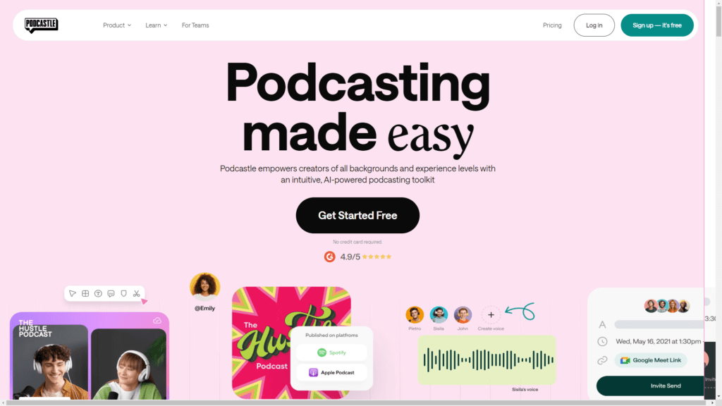 Top AI Tools for Content: Podcastle