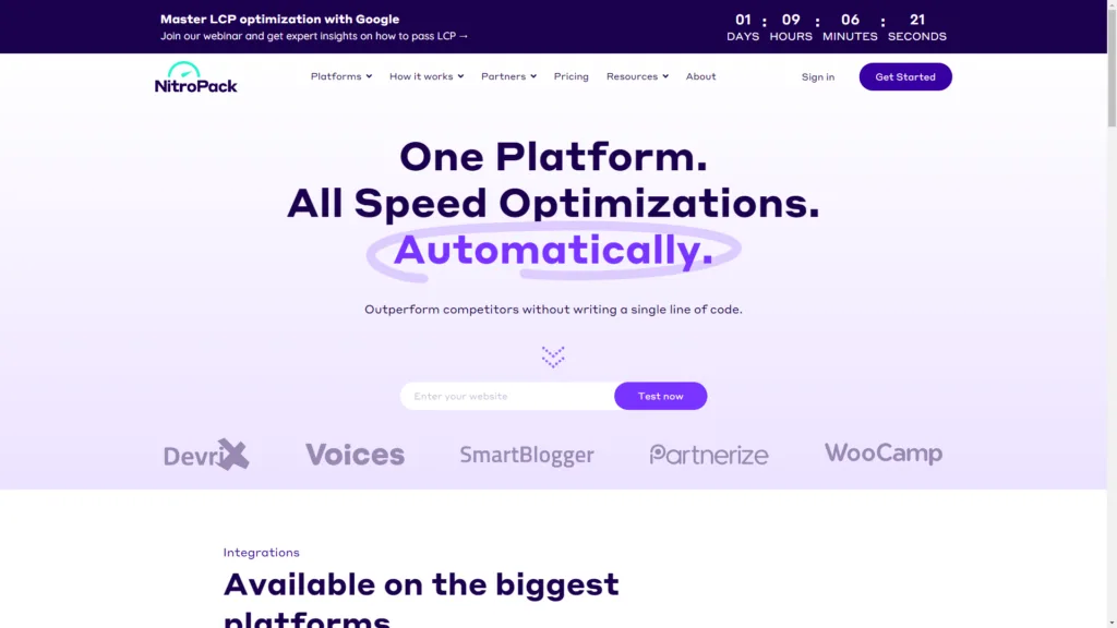 Top AI Tools for SEO: NitroPack
