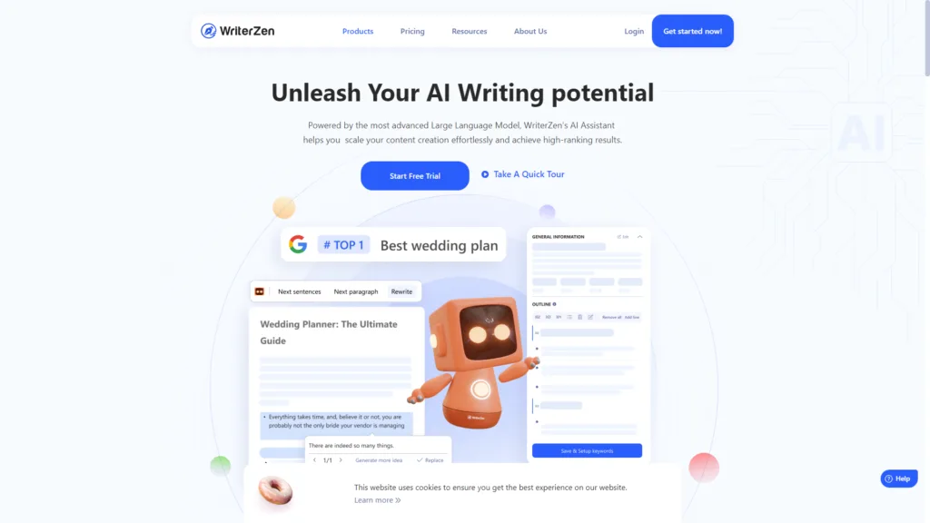 Top AI Tools for SEO: Writer Zen