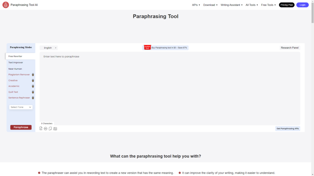 Top AI Tools for SEO: Paraphrasing Tool