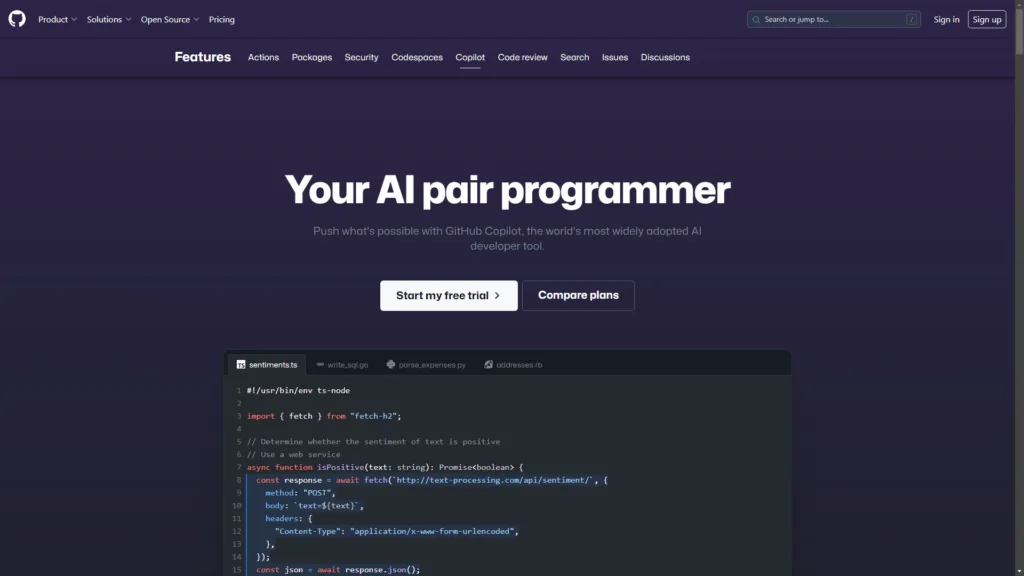 Top AI Tools for Developers: GitHub Copilot
