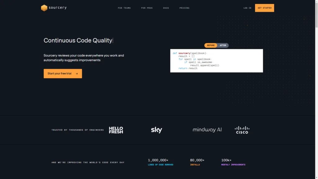 Top AI Tools for Developers: Sourcery