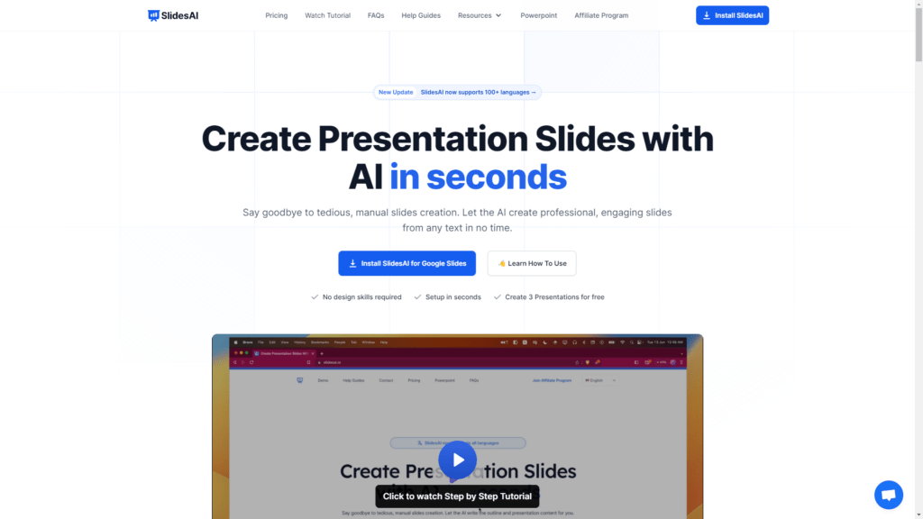 AI Tool for Teachers: SlidesAI.io