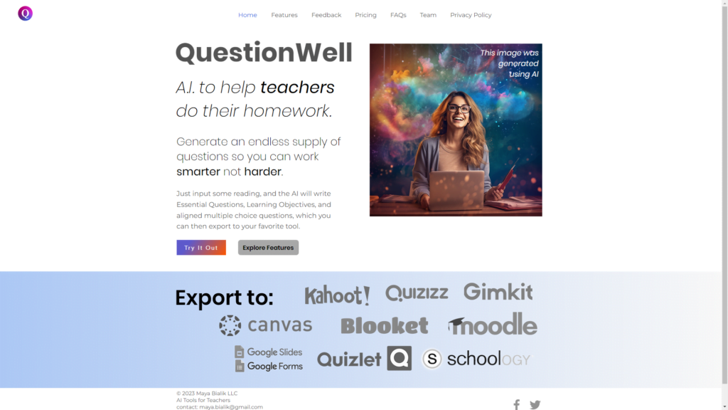 AI Tool for Teachers: QuestionWell