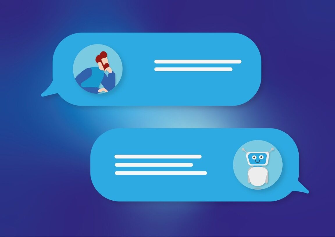 Image showing AI chatbot chat.