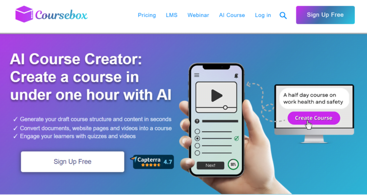 CourseBox AI course generator.
