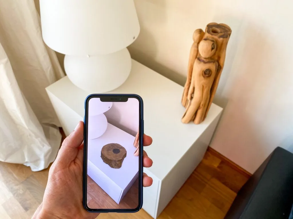 An example of the Augmented Reality experience