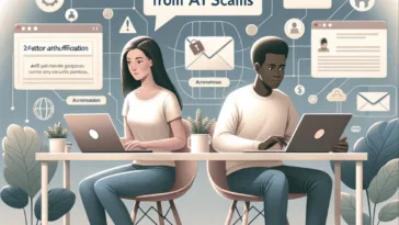 Staying safe online from AI scams.