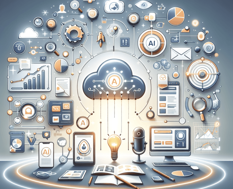 Image: Content marketing for AI SaaS.