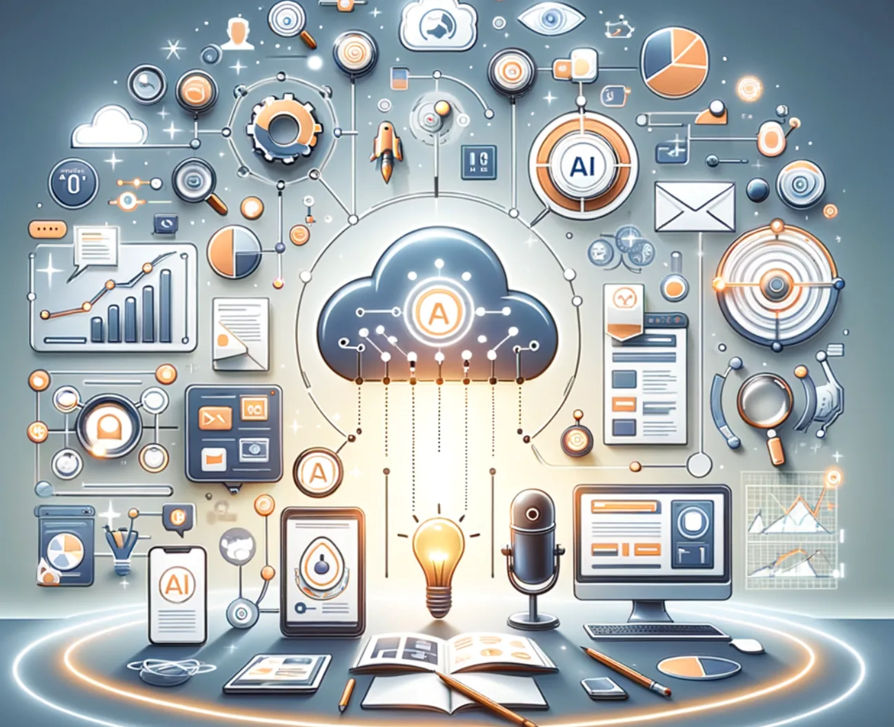 Image: Content marketing for AI SaaS.