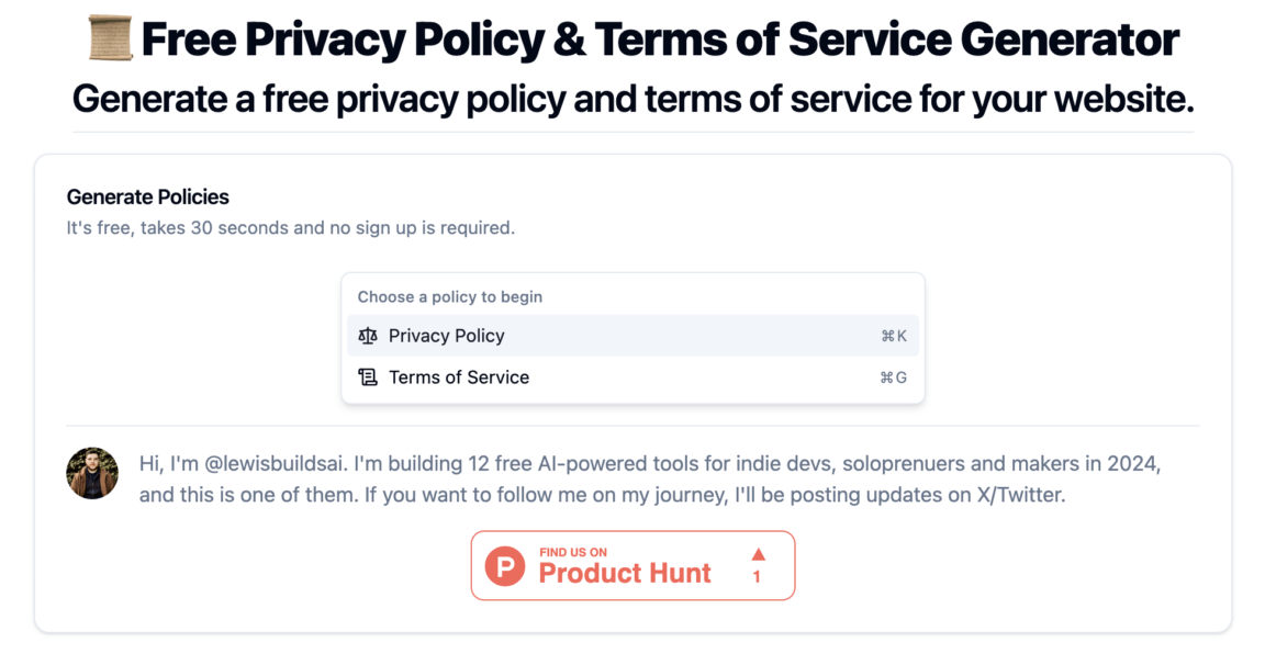 Policies by AI