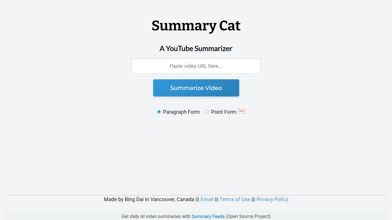 Summary Cat