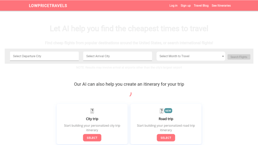 LowPriceTravels AI