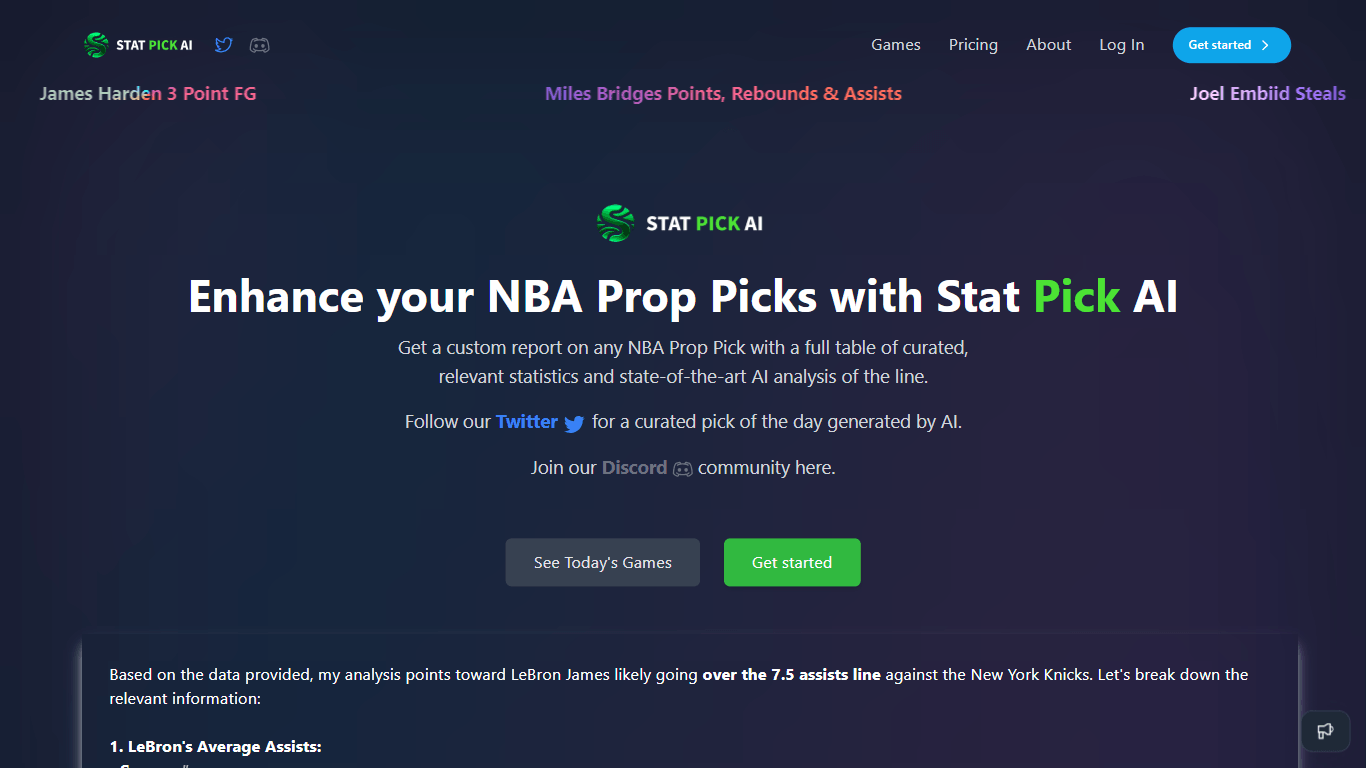 Stat Pick AI