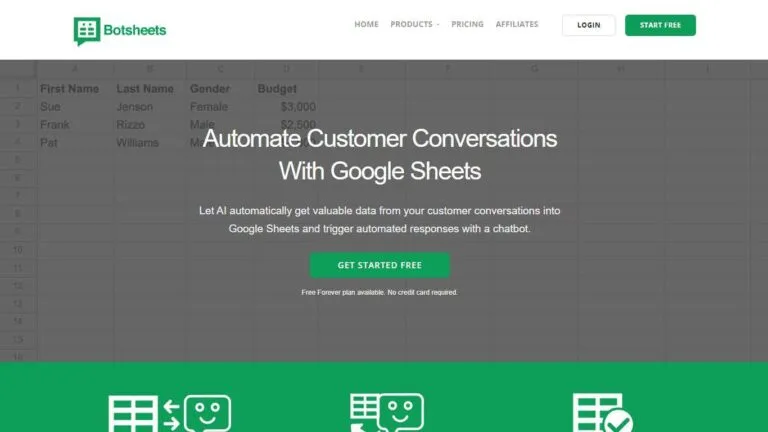 Botsheets AI