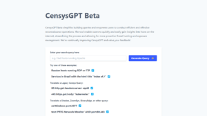 CensysGPT Beta