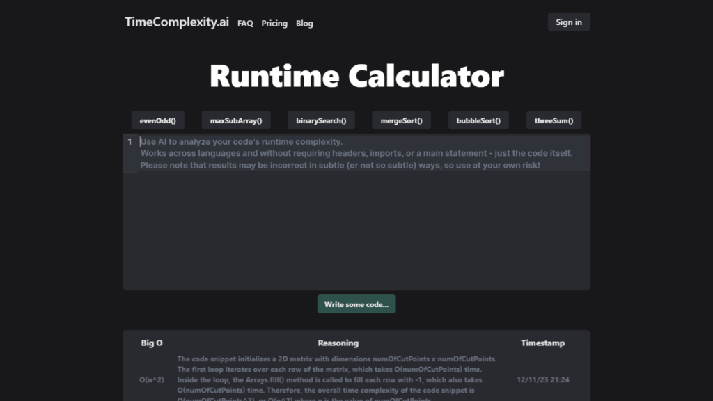 TimeComplexity