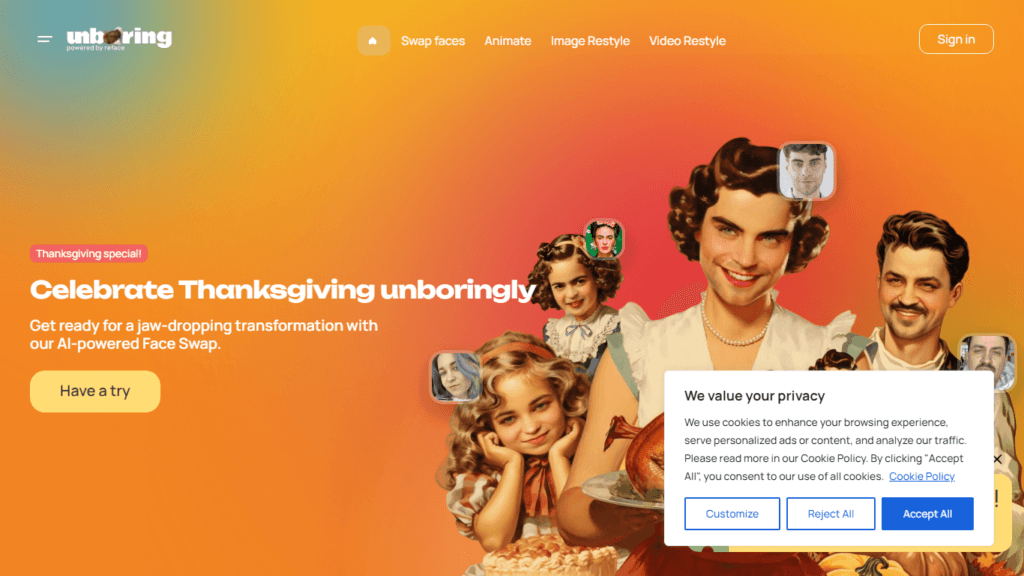 Unboring AI By Reface