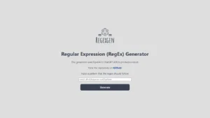 regEx Generator