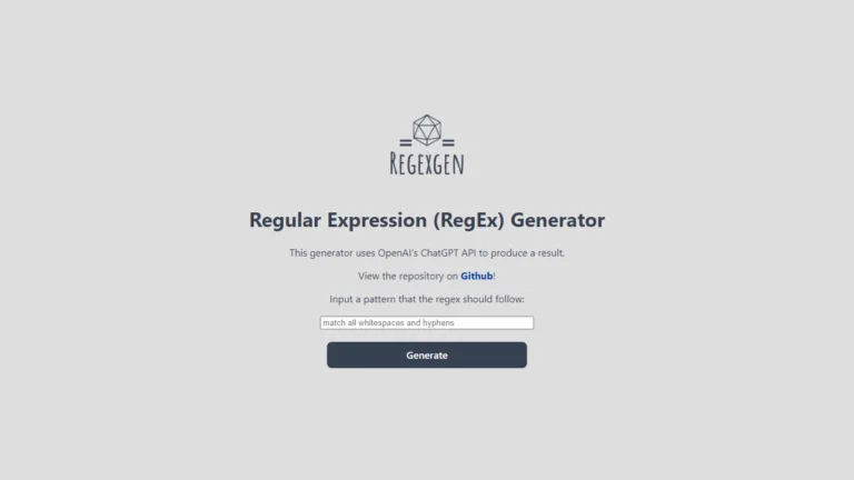 regEx Generator