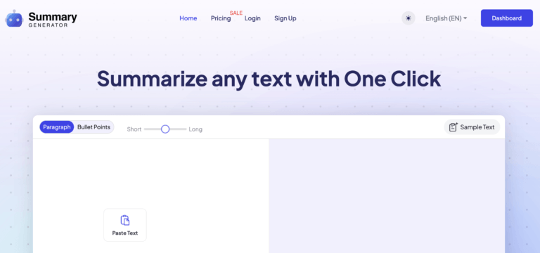 Summary Generator AI.