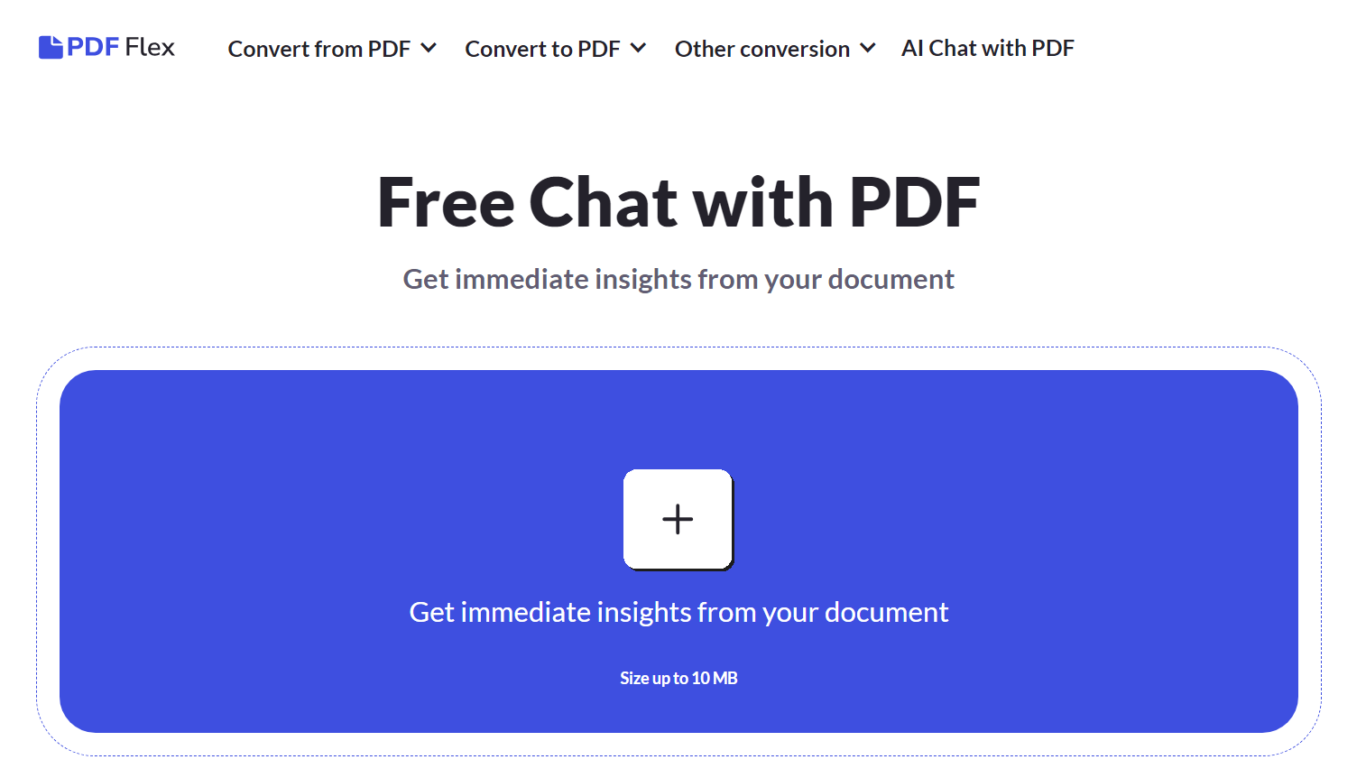 PDF Flex AI Chat tool.