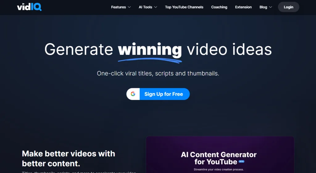 VidIQ AI.