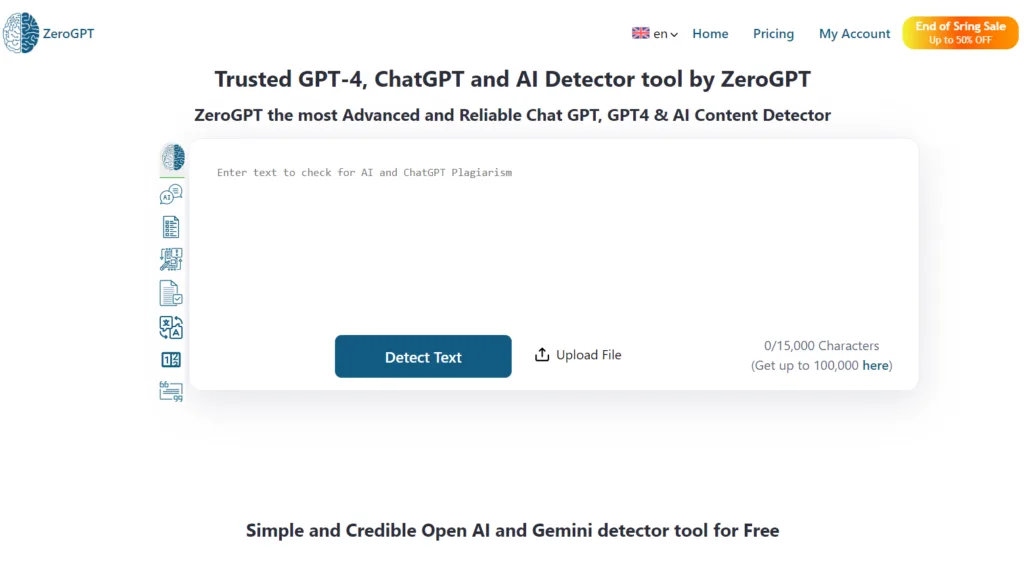 ZeroGPT AI.