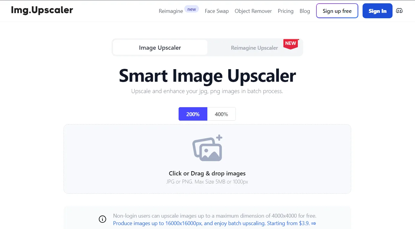 ImgUpscaler AI.