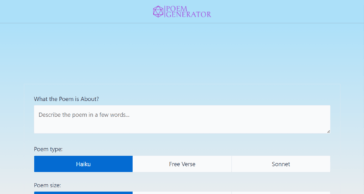AI Poem Generator.