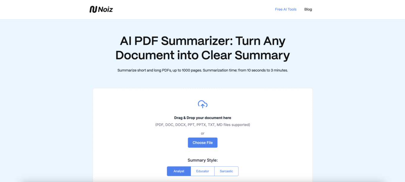 AI PDF Summarizer