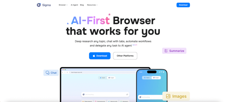 Sigma Browser AI.
