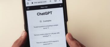 User viewing AI prompt examples on a smartphone in the ChatGPT app.