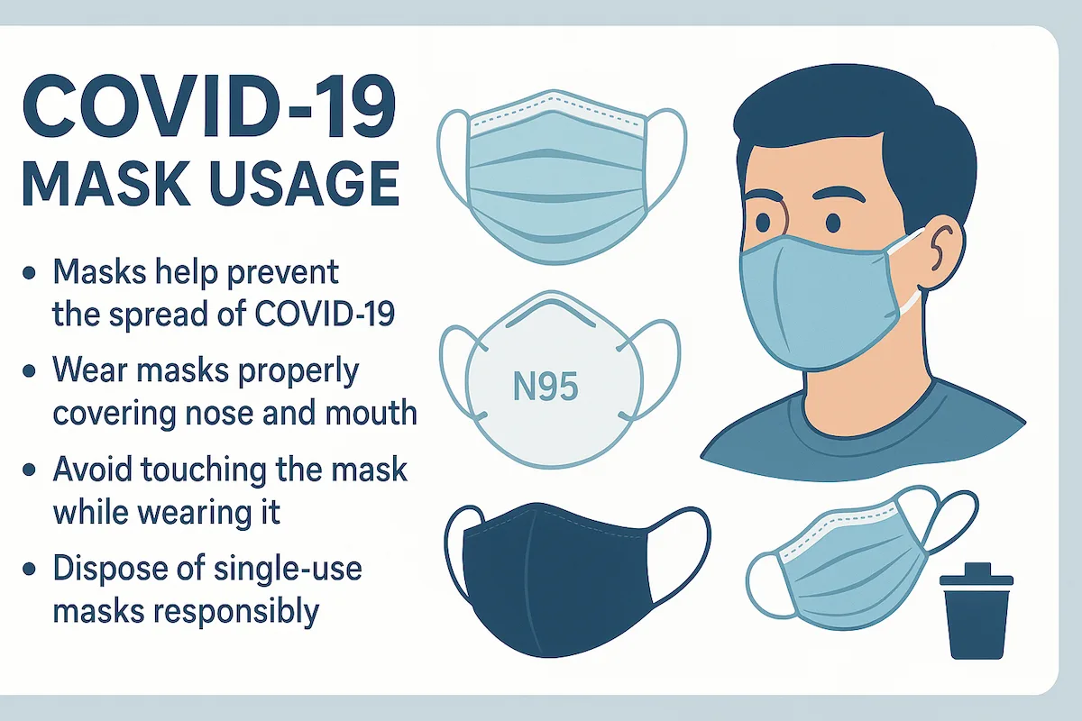 Covid-19 mask information.