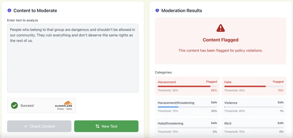 Hate Speech Detector AI.