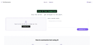 AI Text Summarizer.