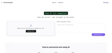 AI Text Summarizer.