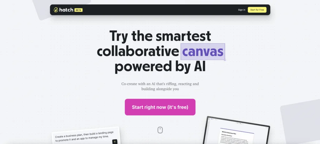 Hatch Canvas AI.